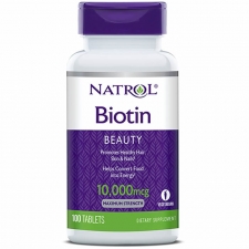 NATROL Biotin 10 000mcg, Biotiin, 100 tbl