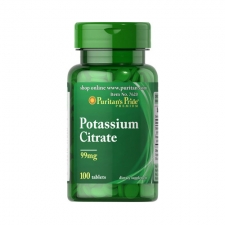 PURITAN`S PRIDE Potassium Citrate 99mg, Kaaliumtsitraat, 100 tabl