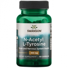 SWANSON N-Acetyl L-Tyrosine, N-Atsetüül N-Türosiin 350mg, 60 kapslit